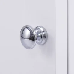 Costway White Folding Sewing Craft Table With Storage Shelves Cabinet Lockable Wheels -Costway GUEST 66deffdd 04a9 4c76 9b11 738398a7569a