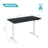 Costway Electric 55''x28'' Standing Desk Adjustable Sit To Stand W/ Controller -Costway GUEST 66f45d12 4cc6 4602 82a0 53220aa391e5