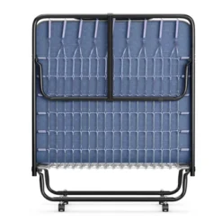 Costway Folding Bed With Memory Foam Mattress Portable Rollaway Guest Cot Memory Foam Navy Made In Ital -Costway GUEST 67b55380 e439 4402 ba10 3f9c33ced524