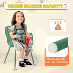 Costway 4 PCS Kids Chair Set Child-Size Chairs With Metal Legs Toddler Furniture Colorful -Costway GUEST 67e07edf 7c63 4b57 91a6 9e7896bfffb4