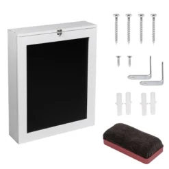 Costway White Wall Mounted Table Convertible Desk Fold Out Space Saver Chalkboard -Costway GUEST 67f4e5c7 fd84 4aef 9760 7ff41f5a3dd6