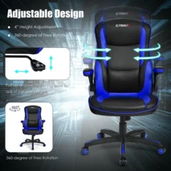 Costway Racing Style Office Chair Ergonomic Adjustable Computer Chair W/Flip-up Arm -Costway GUEST 68200639 186f 4cf5 b5f3 d0cc224e9cb3