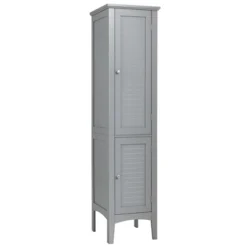 Costway Freestanding Bathroom Storage Cabinet Linen Tower Kitchen Living Room GreyBlackBrownWhite -Costway GUEST 68d0bda8 7455 416b 88c5 c357e22e53e9