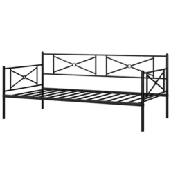 Costway Metal Daybed Frame Twin Size Slat Support Mattress Foundation Living Room WhiteBlackSilver -Costway GUEST 694e74a0 c6ba 4d22 afe6 6a89d342aea4