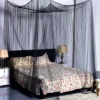 4 Corner Post Bed Canopy Mosquito Net Full Queen King Size Netting Bedding Black -Costway GUEST 69dffa26 8819 4663 b6f8 260353038d5d