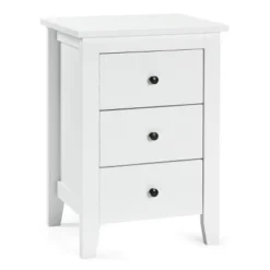 2PCS Nightstand End Beside Table Drawers Modern Storage Bedroom Furniture White -Costway GUEST 69ed6881 9680 4e21 b4ec 7d3cf6ac8f80