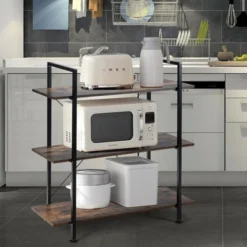 Costway 3-Tier Bookshelf Industrial Bookcase Display Shelf Storage Rack Rustic Brown 13 Costway 3-Tier Bookshelf Industrial Bookcase Display Shelf Storage Rack Rustic Brown -Costway GUEST 6a650663 3d6c 4a2e 9f58 ed2f2e2f8186