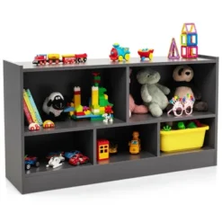 Costway Kids 2-Shelf Bookcase 5-Cube Wood Toy Storage Cabinet Organizer -Costway GUEST 6a87931a a6f5 476e 8e52 c3830db96478