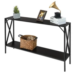 Costway Console Table 2 Tier Sofa Side Accent Table W/ Shelf Entryway Hallway Brown 14 Costway Console Table 2 Tier Sofa Side Accent Table W/ Shelf Entryway Hallway Brown -Costway GUEST 6b453a3f 9b1c 4cfe 9c56 8ed15b0e29fd