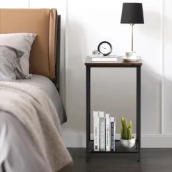 Costway Set Of 2 2-Tier Industrial Side End Accent Telephone Table W/ Mesh Shelf 13 Costway Set Of 2 2-Tier Industrial Side End Accent Telephone Table W/ Mesh Shelf -Costway GUEST 6bb6ef5b 3aa5 436a bad7 1f8285e8172c