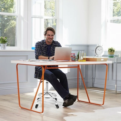 Costway Pneumatic Work Stool Rolling Swivel Task Chair Spa Office Salon W/Cushioned Seat 5 Costway Pneumatic Work Stool Rolling Swivel Task Chair Spa Office Salon W/Cushioned Seat - Image 3