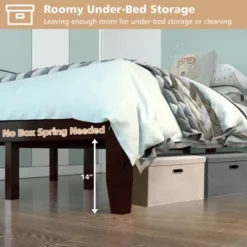 Costway Full Size Wood Bed Frame & Memory 8'' Foam Mattress Set CertiPUR-US Certified -Costway GUEST 6c2ff9c3 80e8 4f16 9b20 a96246845a2f