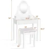 Costway Wooden Vanity Makeup Dressing Table Stool Set Bathroom White 1 Costway Wooden Vanity Makeup Dressing Table Stool Set Bathroom White -Costway GUEST 6c4198bc 157d 4c3f 8ba5 1c1544291fd4