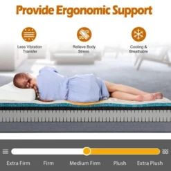 Costway 8‘’/10'' Twin XL Cooper Adjustable Bed Memory Foam Mattress CertiPUR-US Certified -Costway GUEST 6d5307bf 599a 47cd b7f9 81c4a868caa3