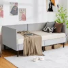 Costway Twin Daybed Upholstered Linen Wooden Sofa Bed Frame Heavy Duty Living Room Grey 2 Costway Twin Daybed Upholstered Linen Wooden Sofa Bed Frame Heavy Duty Living Room Grey -Costway GUEST 6d686464 6d4d 4851 8535 7584cca60c4e