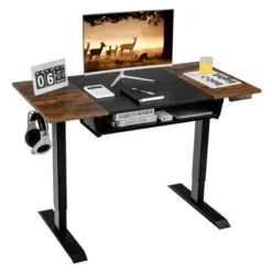 Costway 48'' Electric Sit To Stand Desk Adjustable Workstation W/ Keyboard Tray -Costway GUEST 6dd89616 4645 4b56 99a8 0f40572405d6
