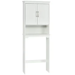 Costway Over The Toilet Space Saver Bathroom Organizer W/ Storage Cabinet & Shelf White -Costway GUEST 6e339df8 81e1 4bf0 93f8 f5fe3569e043