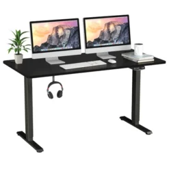 Costway Electric Adjustable Standing Up Desk Dual Motor W/ Controller Black -Costway GUEST 6e413746 adf9 499d 9c6f 9800a357925b