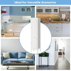 Costway Freestanding Bathroom Storage Cabinet Linen Tower Kitchen Living Room 14 Costway Freestanding Bathroom Storage Cabinet Linen Tower Kitchen Living Room -Costway GUEST 6ea9f12c 77c7 4767 985a 76978f97b303