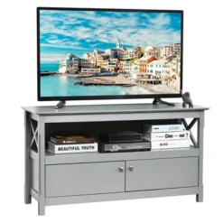 Costway Free Standing TV Cabinet Wooden Console TV Media Entertainment -Costway GUEST 6ed471dc 3870 4ae1 8175 51eb768c13e4