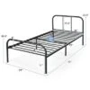 Costway Twin Size Metal Bed Frame Heavy Duty Mattress Foundation Under Bed Storage -Costway GUEST 6ede997c 2767 4d11 8eac 25c6f31d2668