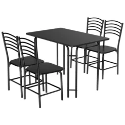 Costway 5 Piece Dining Set Home Kitchen Table 29.5'' And 4 Chairs With Metal Legs Modern Black -Costway GUEST 6f603daa b478 4810 90c8 ff94b34be6b6