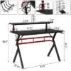 Costway Gaming Computer Desk W/ Monitor Shelf & Storage For Controller Headphone Speaker -Costway GUEST 6f82b3e8 c45d 49a6 9ccd 7b4f8f8ee5d2