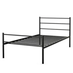 Costway Twin Size Metal Bed Frame Platform Mattress Foundation W/ Headboard Black -Costway GUEST 6f9b0637 af84 4f25 bf57 37f8bdbc08c1