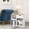 Costway 3-tier Side Table W/Storage Shelf&Drawer Space-saving Nightstand White -Costway GUEST 6ff3efcd 5ae8 4d04 a4ef d01eb0c647c6