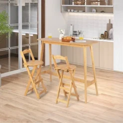 Costway Set Of 4 Bamboo Folding Barstools Counter Height Dining Chairs Installation Free 12 Costway Set Of 4 Bamboo Folding Barstools Counter Height Dining Chairs Installation Free -Costway GUEST 7004db85 97cc 42ae 9533 c8264c618da5