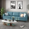 Costway Modern Modular 3-Seat Sofa Couch W/ Side Storage Pocket & Metal Leg -Costway GUEST 702bed38 20bf 4df1 bd26 f423c1a3949a