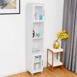 Costway 71" Bathroom Tall Tower Storage Cabinet Organizer Display Shelves Bedroom -Costway GUEST 707f52ad 79ba 476e 8aa9 b931ad7e74b4