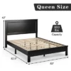 Costway Twin/Full/Queen Size Bed Frame Platform Slat High Headboard Bedroom Rubber Wood Leg -Costway GUEST 70c0b1ad 1075 4b3e 8e44 363e8a8a8252