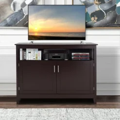 Costway Modern Kitchen Storage 36" Height Cabinet Buffet Server Table Sideboard Dining Wood Brown -Costway GUEST 715e8065 dfc0 4d44 920b f2fde0e11a18