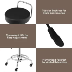 Costway Pneumatic Work Stool Rolling Swivel Task Chair Spa Office Salon W/Cushioned Seat 19 Costway Pneumatic Work Stool Rolling Swivel Task Chair Spa Office Salon W/Cushioned Seat -Costway GUEST 724f8627 b0ce 4ccc b93e 4ce9c8631bd5