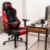Costway Gaming Chair 360° Swivel Computer Reclining Height Adjustable 4D Armrest Red -Costway GUEST 7281bda7 b2b8 4bf3 9a95 935aa34d91af