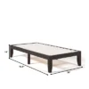 Costway Twin Size 14'' Wooden Bed Frame Mattress Platform Wood Slats Support EspressoNatural -Costway GUEST 735542e2 c946 4c07 bcdb 9831daf9bdc2