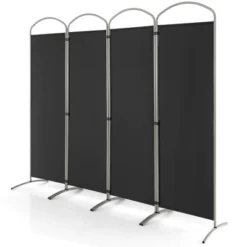 Costway 4 Panels Folding Room Divider 6 Ft Tall Fabric Privacy Screen Black/Brown/Grey/White 24 Costway 4 Panels Folding Room Divider 6 Ft Tall Fabric Privacy Screen Black/Brown/Grey/White -Costway GUEST 73a62eb0 203f 4c4b aef8 1dbbf03a9362