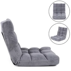 Costway Adjustable 14-Position Floor Chair Folding Lazy Gaming Sofa Chair Cushioned Gray 18 Costway Adjustable 14-Position Floor Chair Folding Lazy Gaming Sofa Chair Cushioned Gray -Costway GUEST 74418562 a438 4bcc bb95 180c42f73e7c