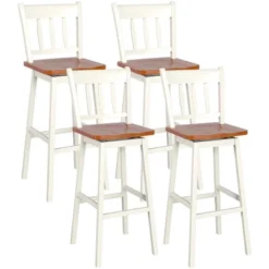 Costway Set Of 4 Swivel Bar Stools 30.5'' Pub Height Dining Bar Chairs CreamBlack 19 Costway Set Of 4 Swivel Bar Stools 30.5'' Pub Height Dining Bar Chairs CreamBlack -Costway GUEST 7513a4c7 520d 403b bb78 0cfc656b6d65