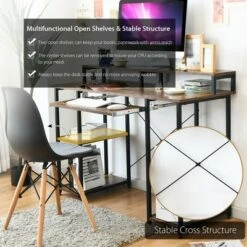Costway 47'' Computer Desk Writing Study Table W/ Keyboard Tray & Monitor Stand 13 Costway 47'' Computer Desk Writing Study Table W/ Keyboard Tray & Monitor Stand -Costway GUEST 759aae40 1a18 42f9 8f65 b75b5e0185e6