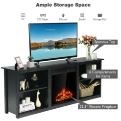 Costway 70'' 2-Tier TV Fireplace Stand W/22.5'' Electric Fireplace Up To 75'' 18 Costway 70'' 2-Tier TV Fireplace Stand W/22.5'' Electric Fireplace Up To 75'' -Costway GUEST 77c8e46f 569e 4170 b112 91b1998be73c