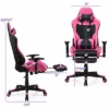 Costway Gaming Chair Massage Reclining Racing Office Computer Chair With Footrest Pink -Costway GUEST 77e86bdf 2802 40a8 b145 d8323c61d990