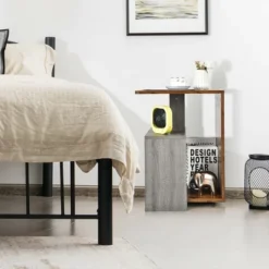 Costway 2PCS 3 Tier Sofa Side End Table Storage Shelf Compact For Living Room Bedroom -Costway GUEST 77f950d6 3f17 452a 9d89 5ca60eafaab5