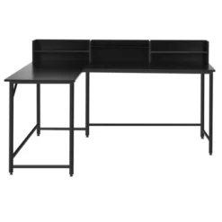Costway 65.5'' L-shaped Computer Desk Home Office Corner Table W/Bookshelf -Costway GUEST 7887f5b4 c698 4b49 8db8 8a805c3a44b4