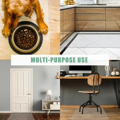 Costway 47'' X 59'' PVC Chair Floor Mat Home Office Protector For Hard Wood Floors 2 Costway 47'' X 59'' PVC Chair Floor Mat Home Office Protector For Hard Wood Floors