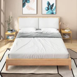 2 PCS 2-Tier Bedside End Table Bamboo Nightstand For Living Room Bedroom -Costway GUEST 794853c8 5fb0 4efc 8d09 40a733518fb0