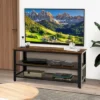 Costway 3-Tier TV Stand For 50-Inch Flat Screen TVs Entertainment Center Open Shelves Steel Frame TV Console Table Living Room Entryway Rustic Brown -Costway GUEST 7a3965bd a7de 44a6 9b1d 7038d55e06ca