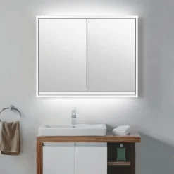 Costway Wall Mounted Bathroom Medicine Cabinet Storage Cabinet Double Mirror Door Organizer Shelf White -Costway GUEST 7af8397b b670 4bd9 8d81 d4d869ac9ae6