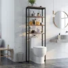 Costway 4-Tier Over The Toilet Storage Rack Freestanding Bathroom Organizer Rustic Brown -Costway GUEST 7c1016bb c9ad 4791 a784 50c9b5520aa7